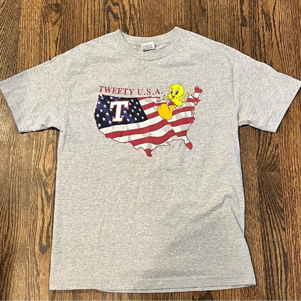 Looney Tunes Tweety Bird T Shirt Cartoon Kidcore 2000s Americana Y2K Medium